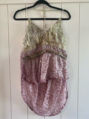Funky People Silk Boho Halter Tank